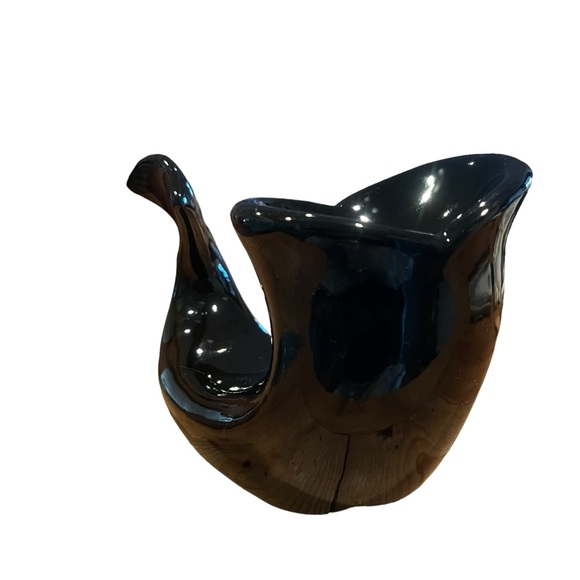 VTG Black Whale Sculpture Vohann Of California Abstract| MCM| Ceramic - Picture 5 of 9